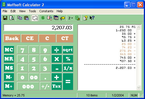 Customize your calculator by changing colors and fonts
