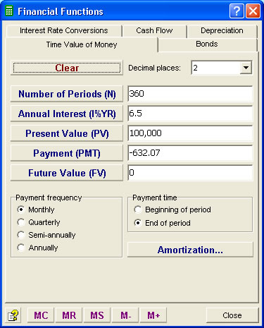 Moffsoft Calculator 2 is a powerful financial calculator