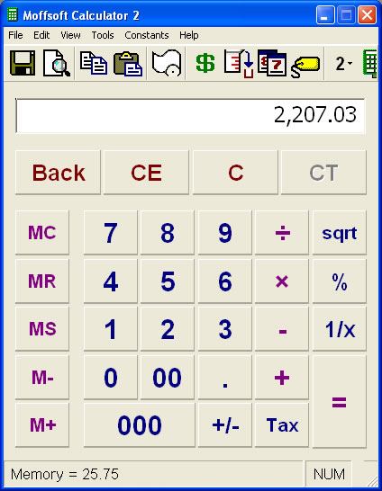 This large display key calculator is ideal for the visually impaired